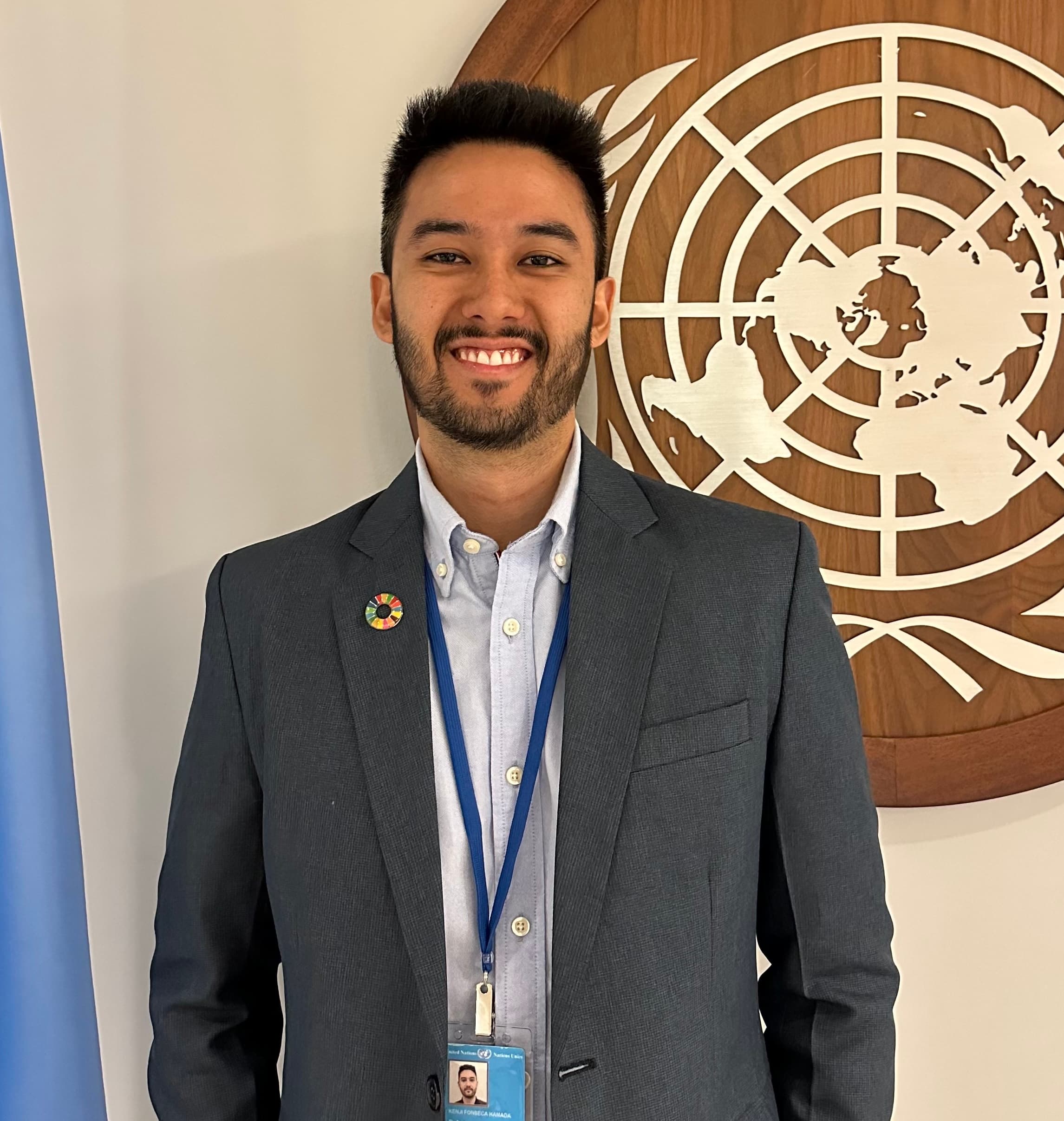 Rafael Kenji na ONU — retrato